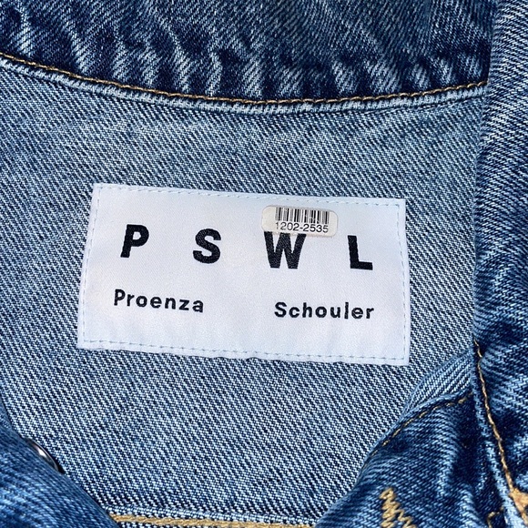 EUC Proenza Schouler Drawstring Tie Denim Dress - Picture 7 of 9